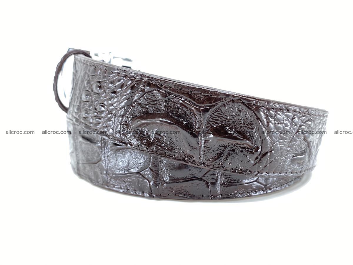 Crocodile leather hornback belt 710 Foto 6