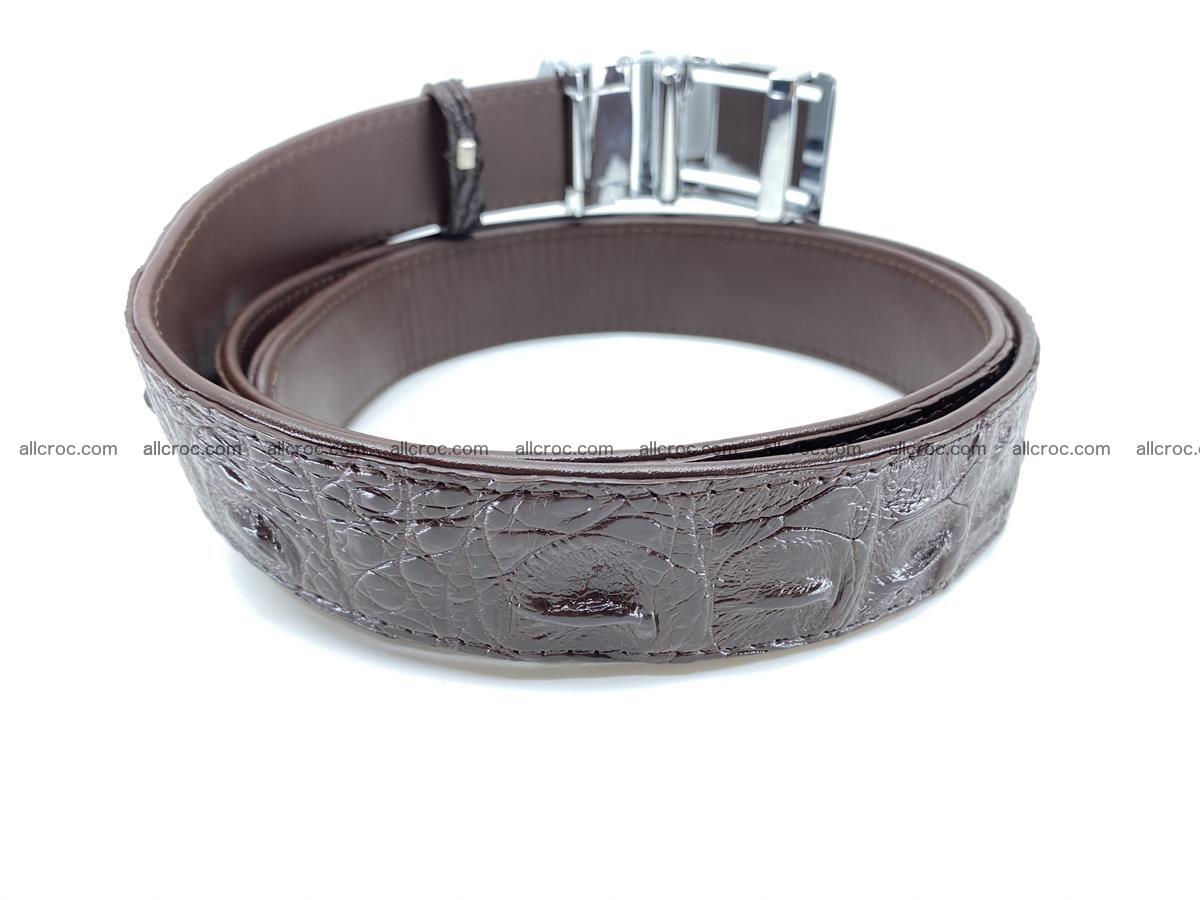 Crocodile leather hornback belt 710 Foto 9