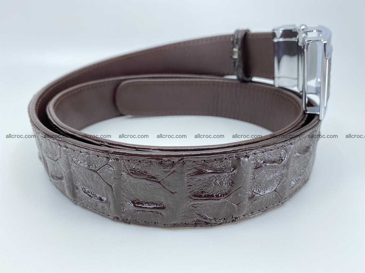 Crocodile leather hornback belt 710 Foto 10