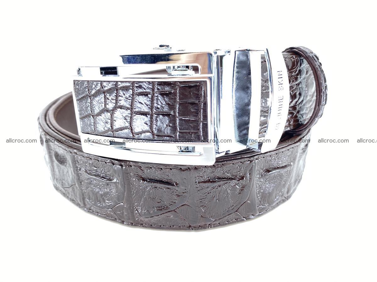 Crocodile leather hornback belt 710 Foto 1