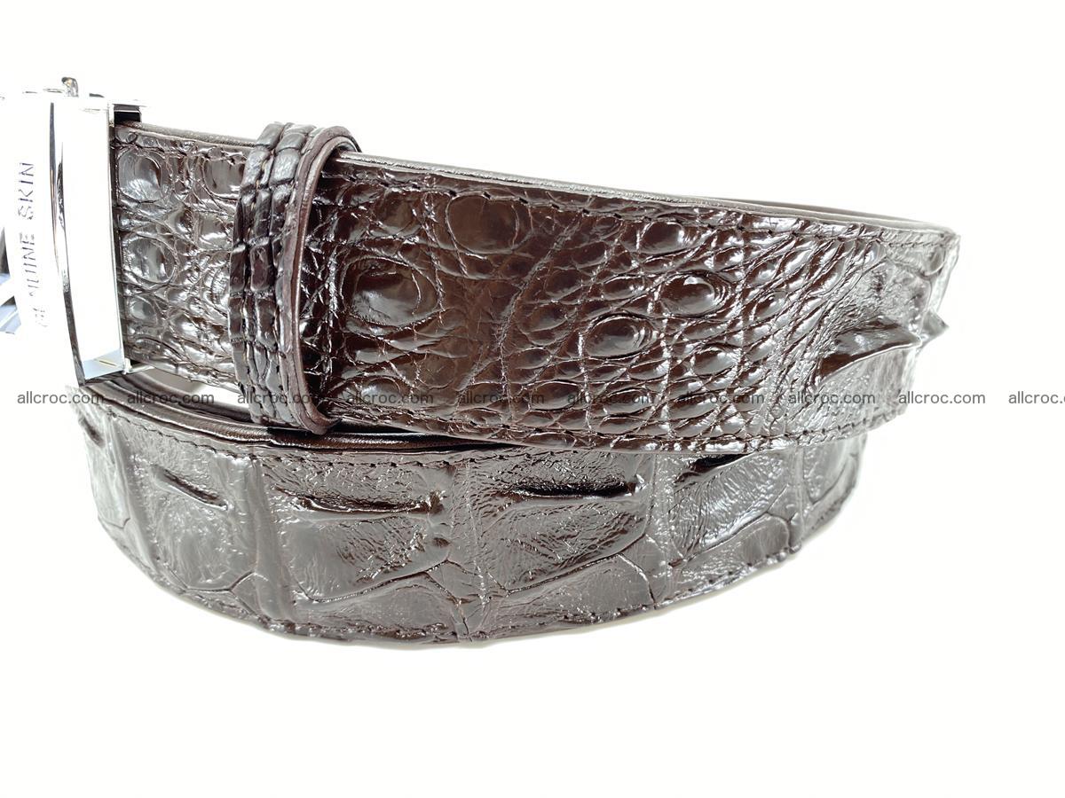 Crocodile leather hornback belt 710 Foto 5