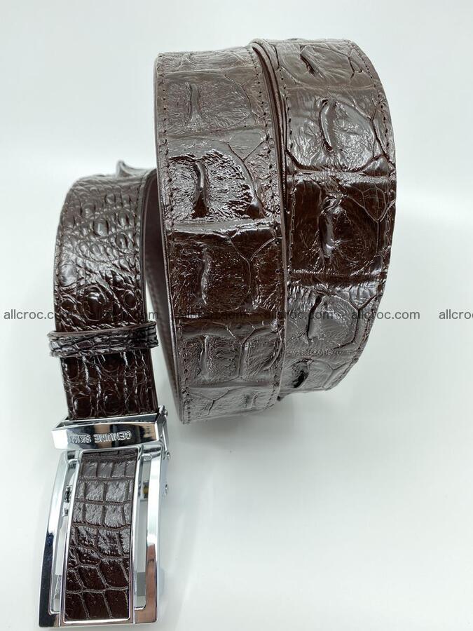 Crocodile leather hornback belt 710 Foto 2
