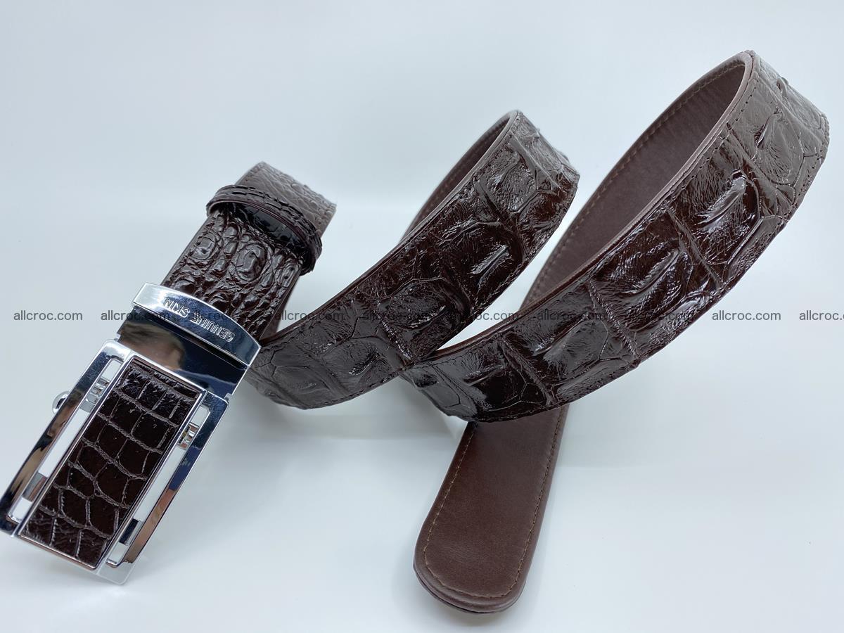 Crocodile leather hornback belt 710 Foto 3