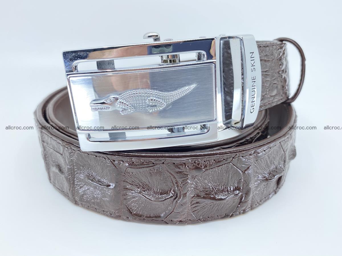 Crocodile leather hornback belt 721 Foto 0