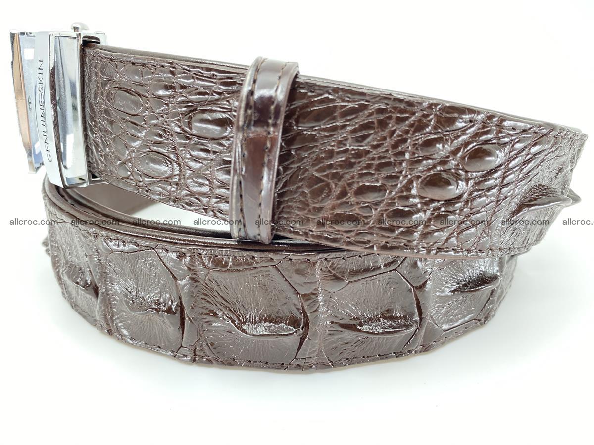 Crocodile leather hornback belt 721 Foto 2