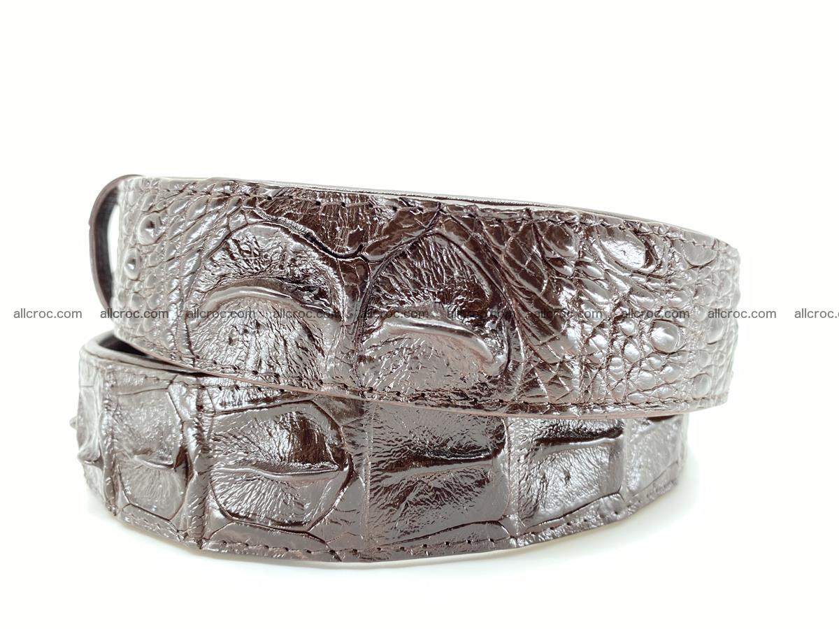 Crocodile leather hornback belt 721 Foto 5