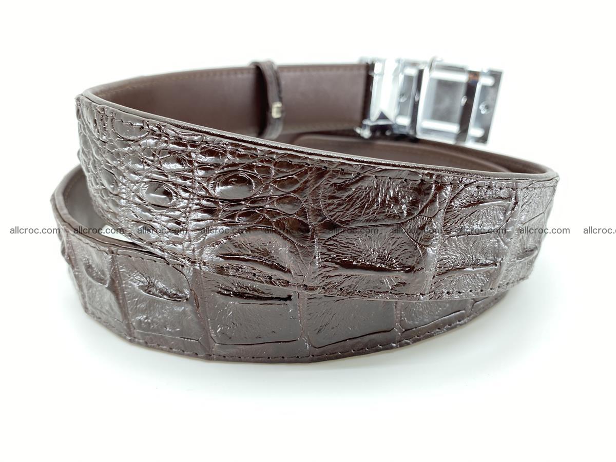 Crocodile leather hornback belt 721 Foto 3