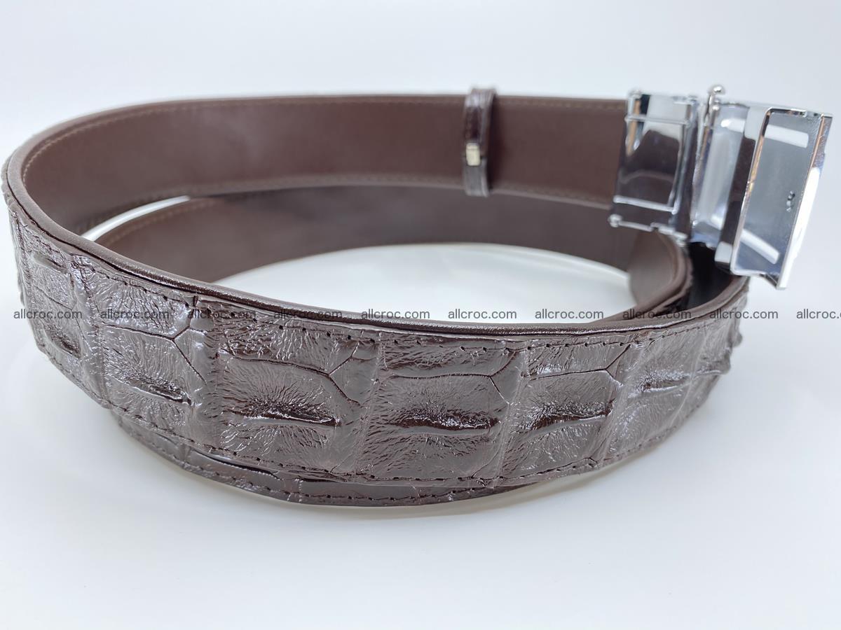 Crocodile leather hornback belt 721 Foto 4