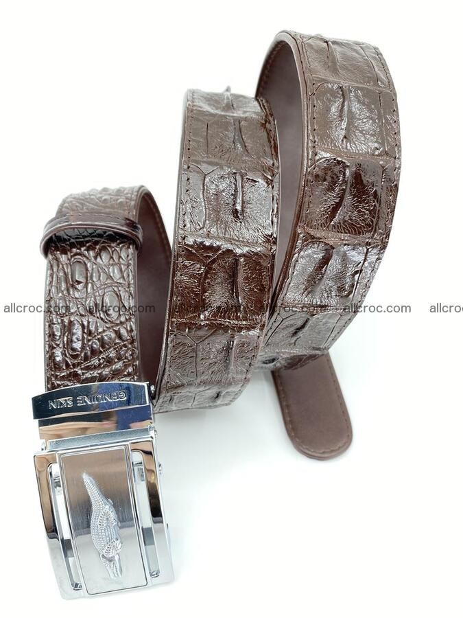Crocodile leather hornback belt 721 Foto 6