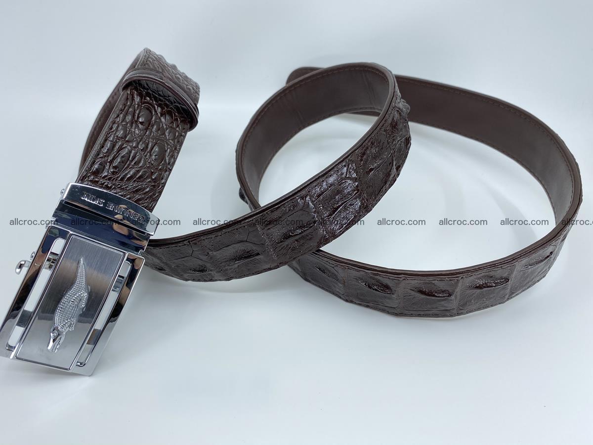 Crocodile leather hornback belt 721 Foto 7