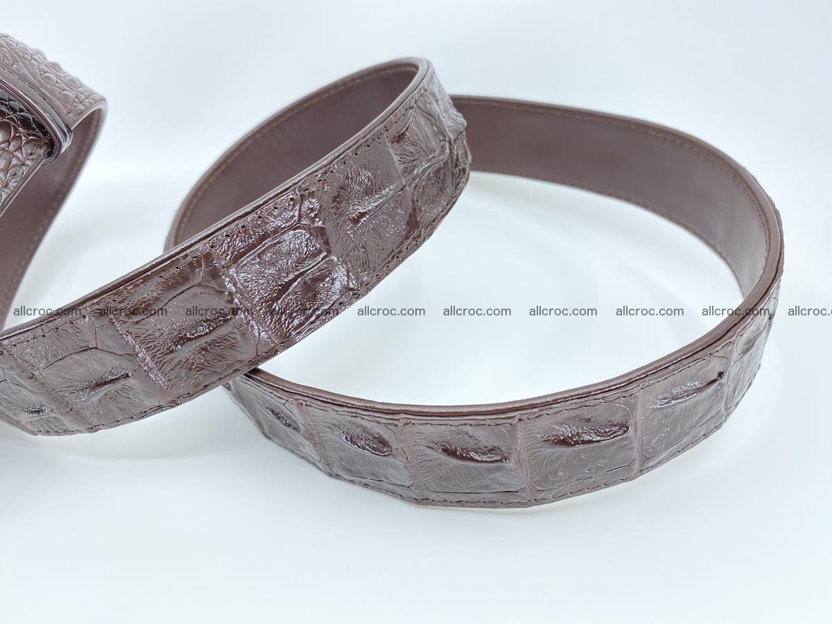 Crocodile leather hornback belt 721 Foto 8