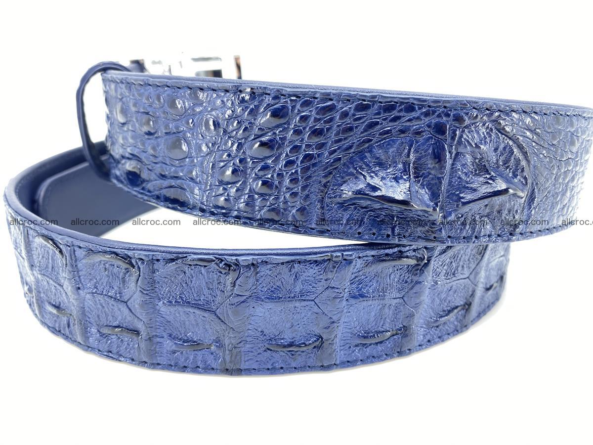 Crocodile leather hornback belt 711 Foto 2