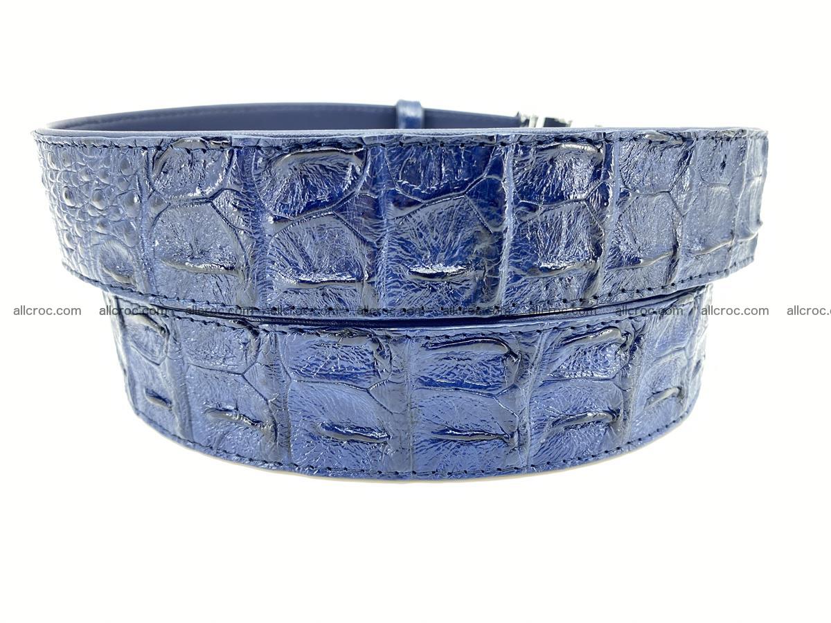 Crocodile leather hornback belt 711 Foto 3