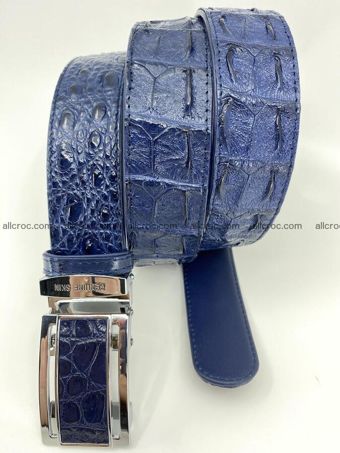 Crocodile leather hornback belt 711 Foto 4