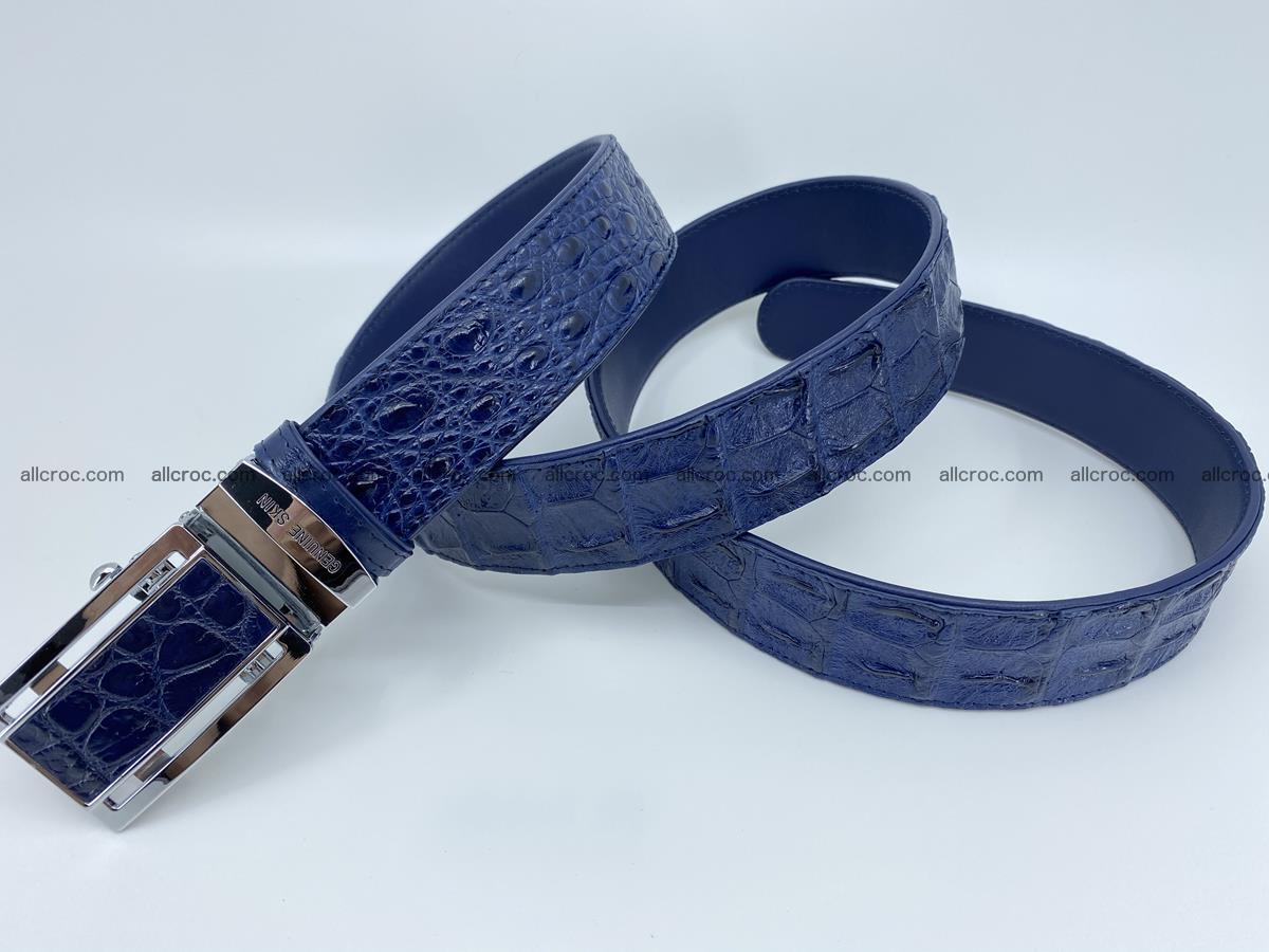 Crocodile leather hornback belt 711 Foto 5
