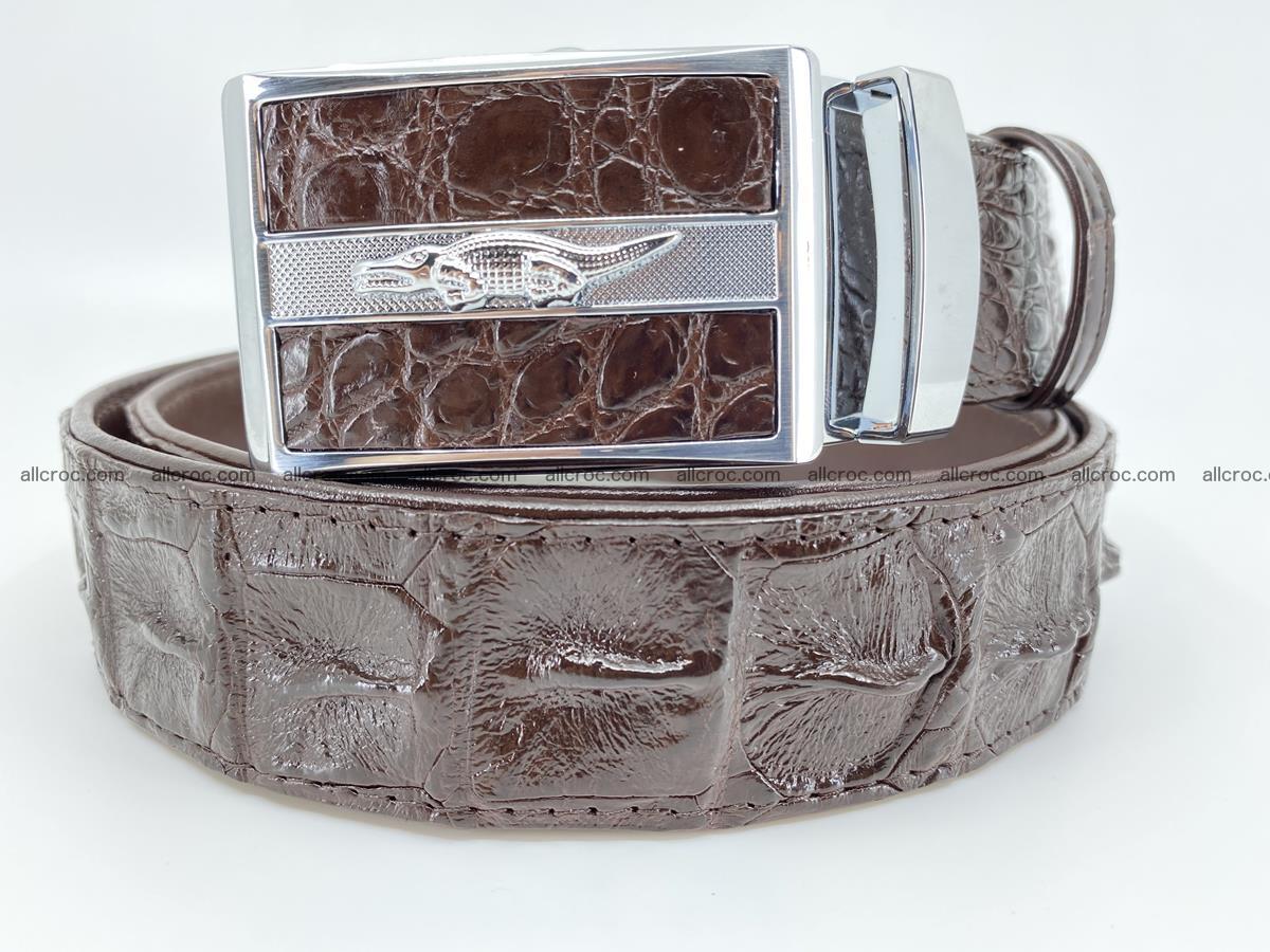 Crocodile leather hornback belt 1115 Foto 0