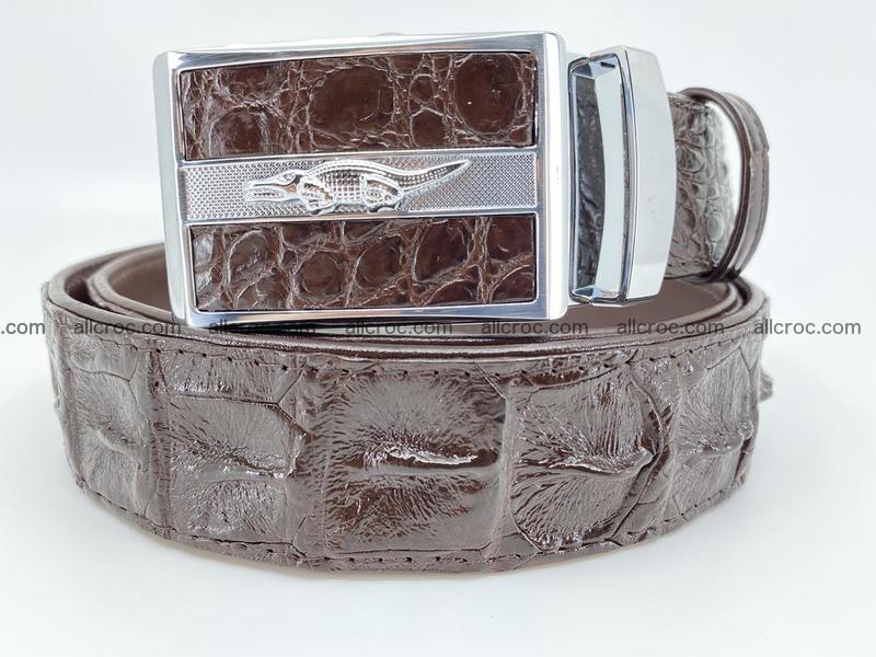 Crocodile leather hornback belt 1115