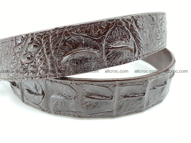 Crocodile leather hornback belt 1115