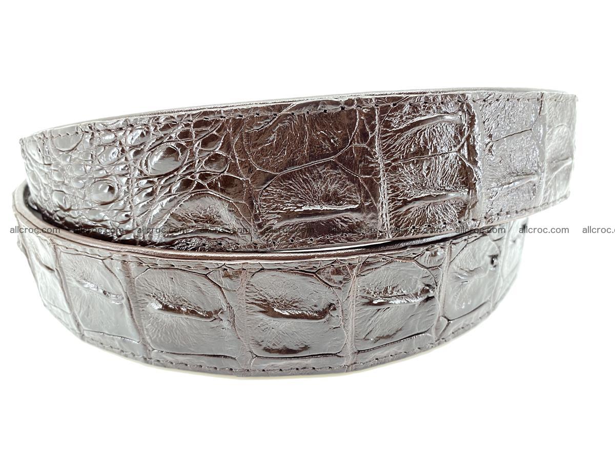 Crocodile leather hornback belt 1115 Foto 2