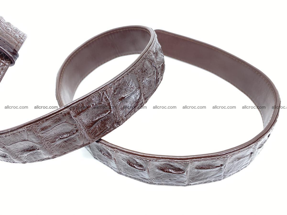 Crocodile leather hornback belt 1115 Foto 6