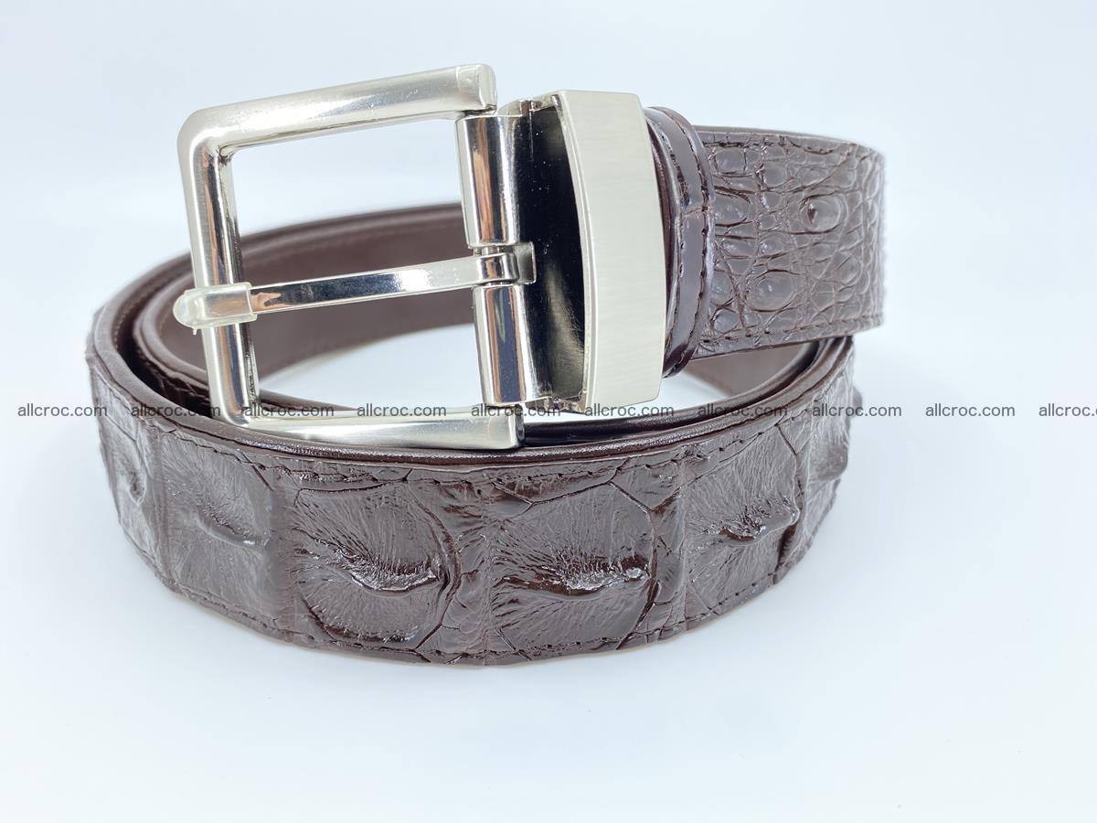 Crocodile leather hornback belt 719 Foto 0