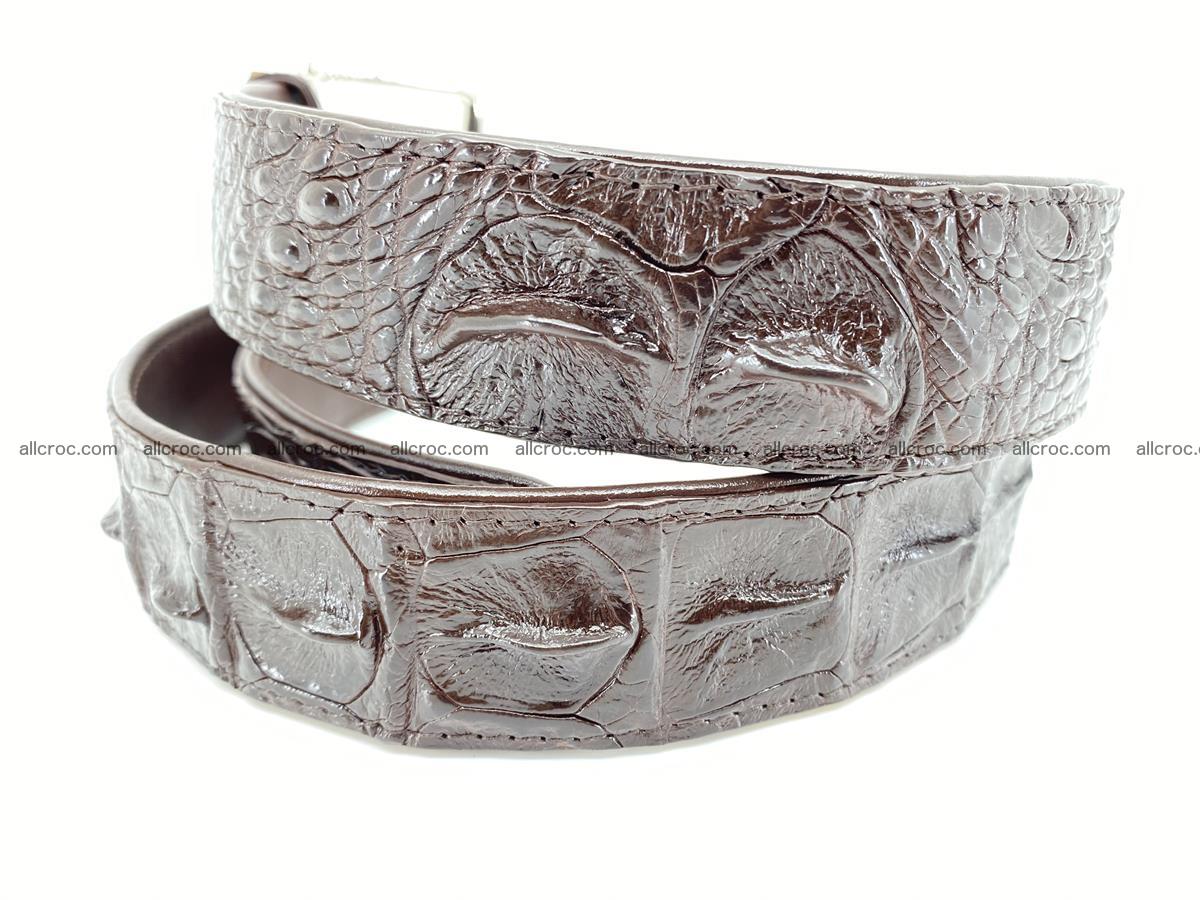 Crocodile leather hornback belt 719 Foto 4