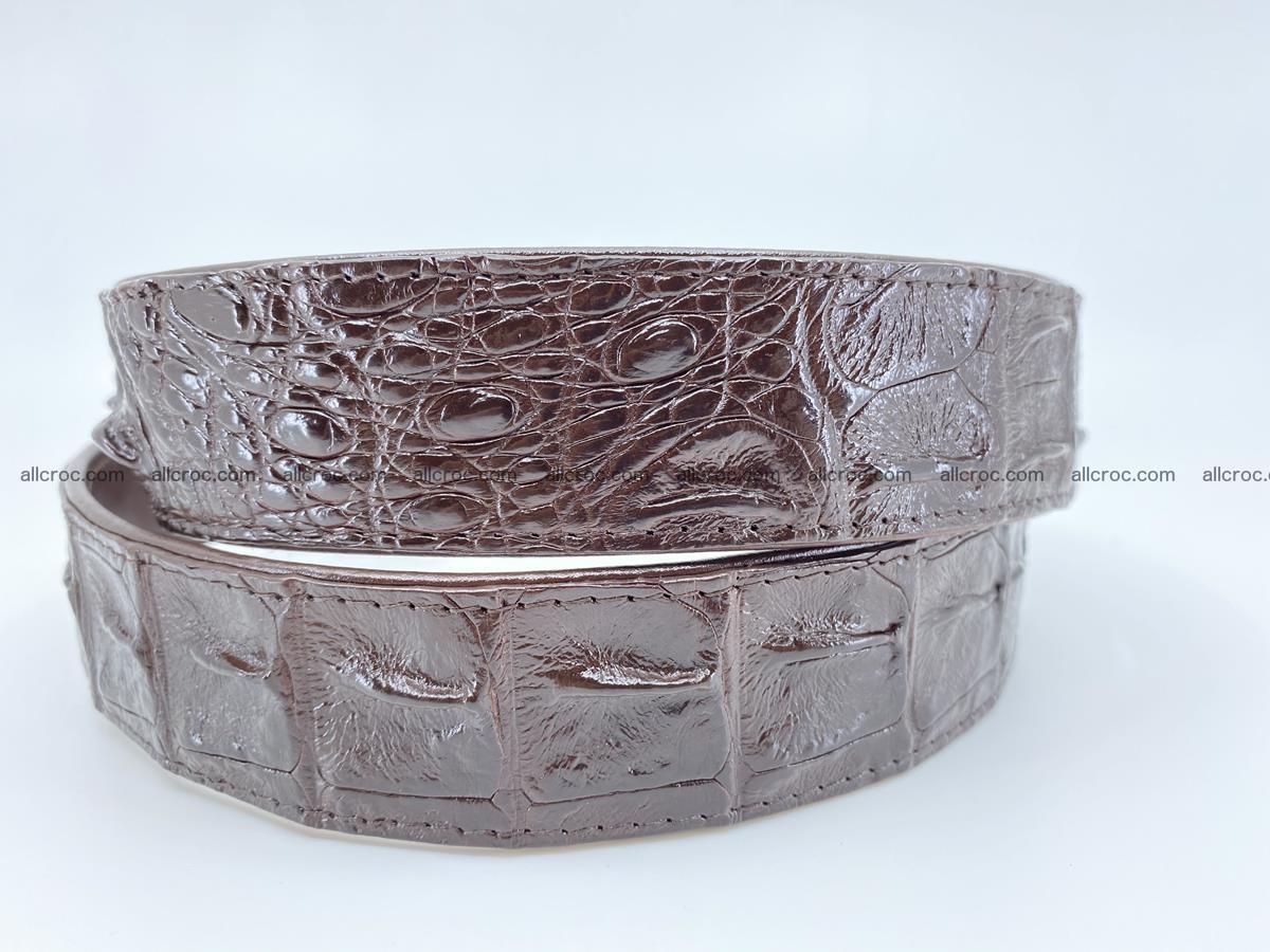 Crocodile leather hornback belt 719 Foto 5