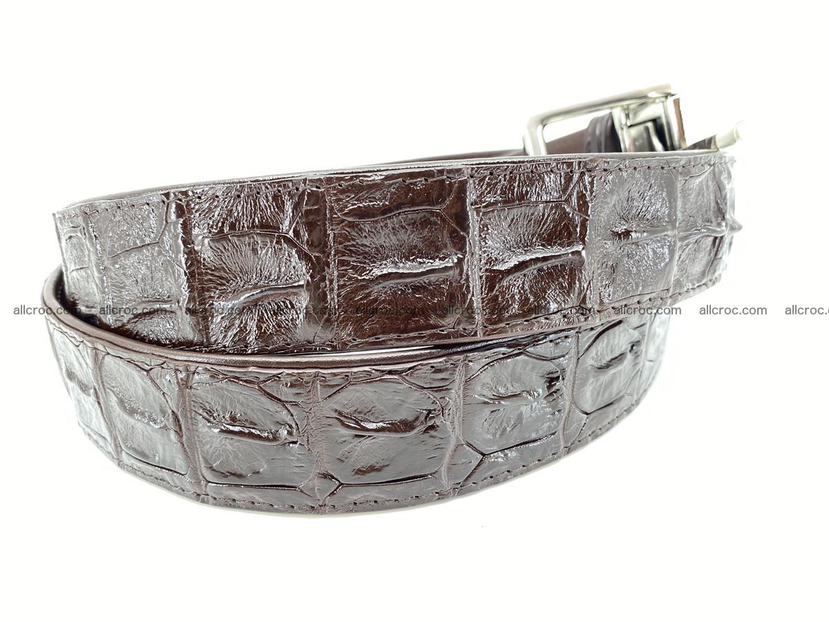 Crocodile leather hornback belt 719 Foto 2