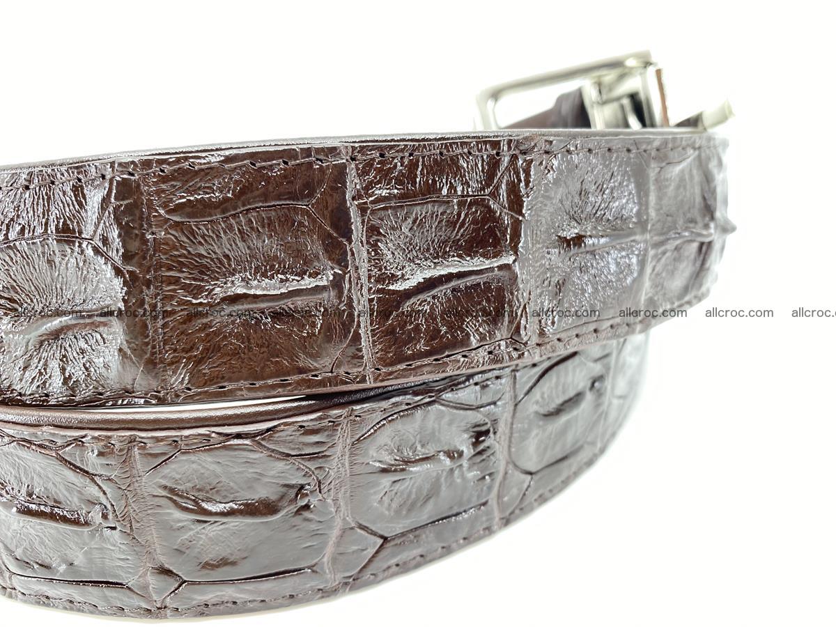 Crocodile leather hornback belt 719 Foto 3