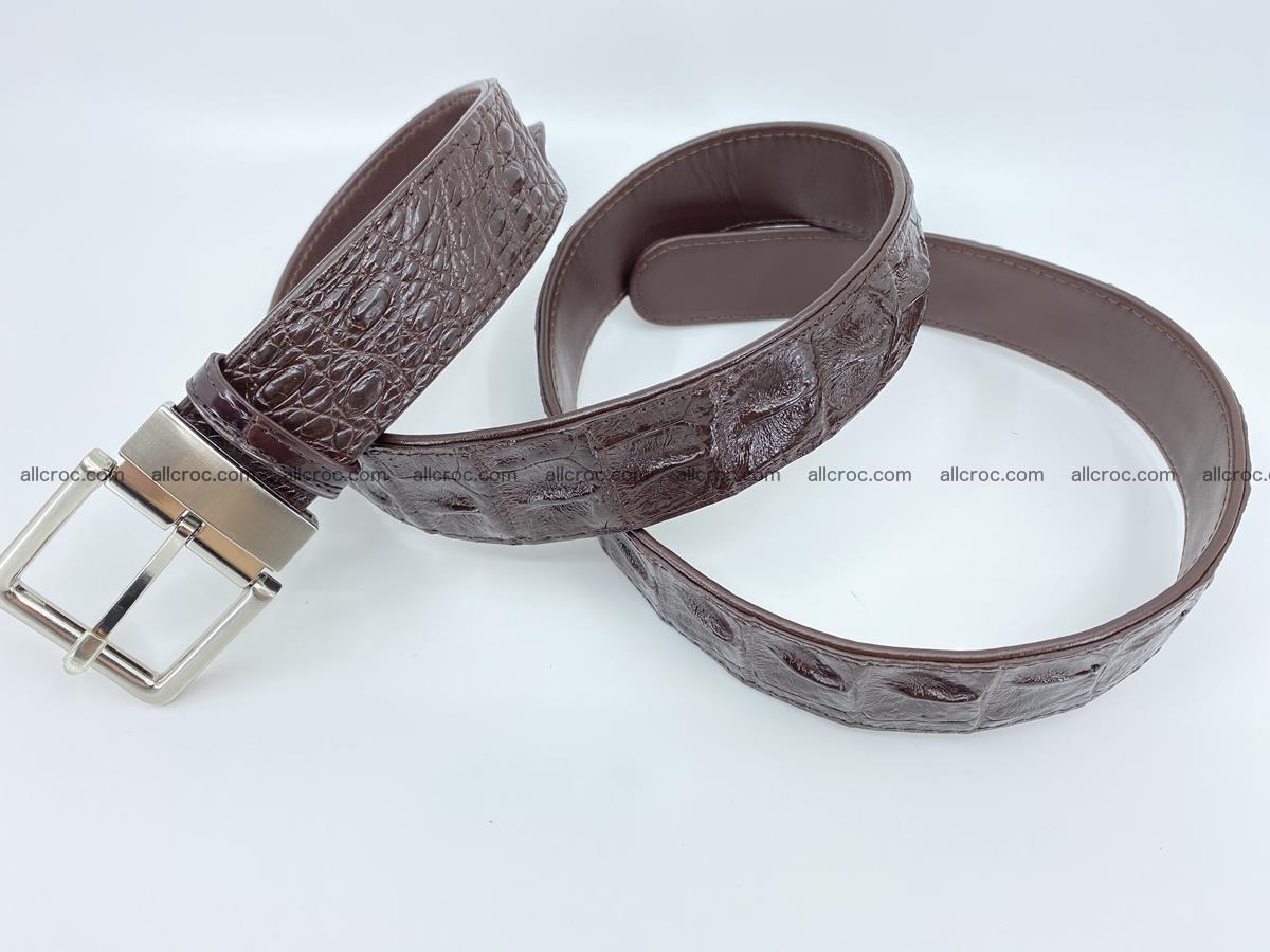 Crocodile leather hornback belt 719 Foto 7