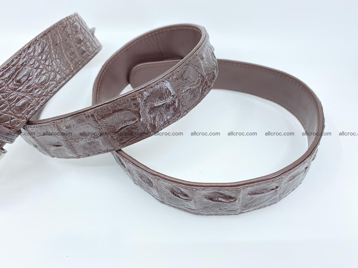 Crocodile leather hornback belt 719 Foto 8