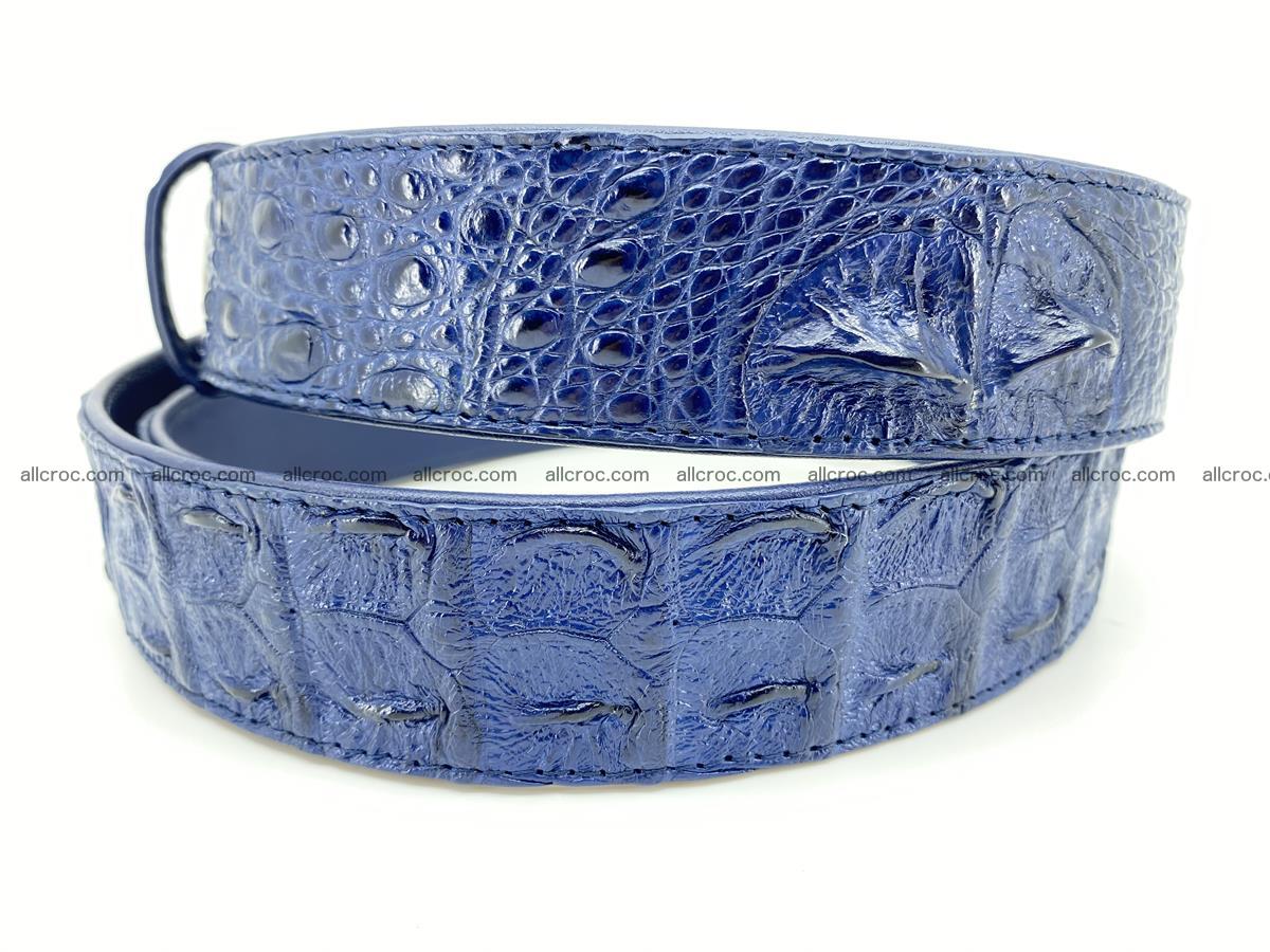 Crocodile leather hornback belt 720 Foto 4