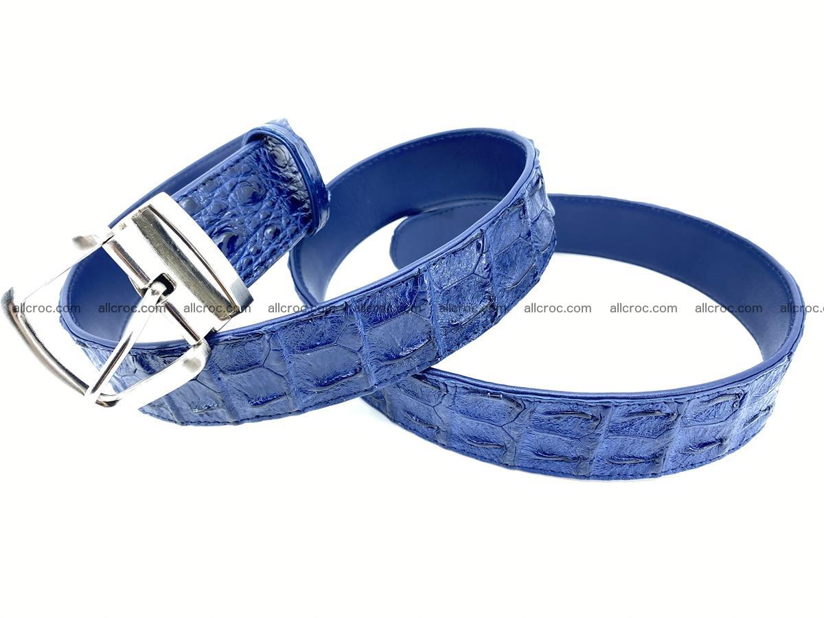 Crocodile leather hornback belt 720 Foto 5