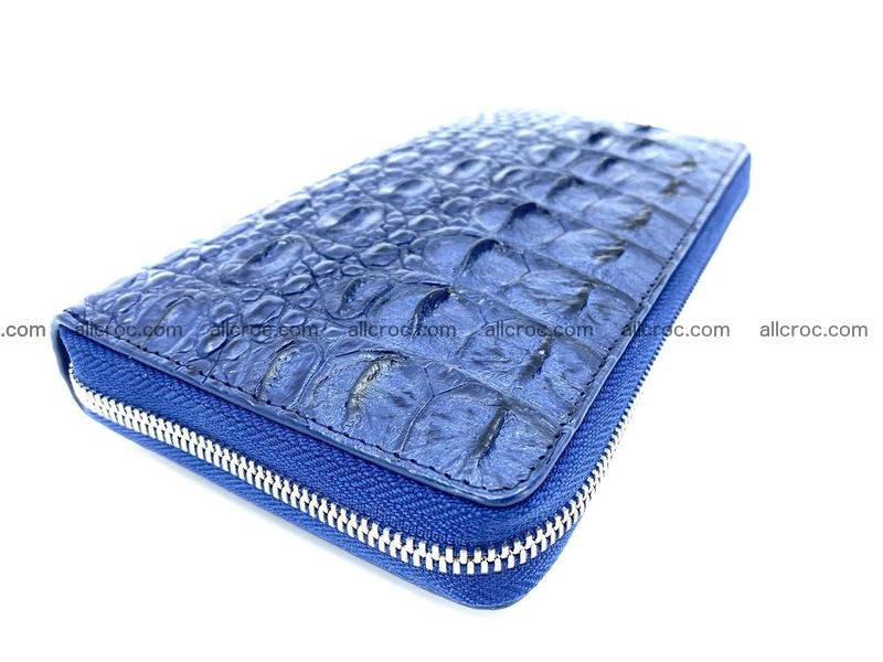 Crocodile skin zip wallet L-size 657