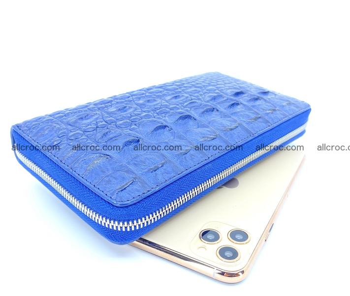 Crocodile skin zip wallet L-size 657