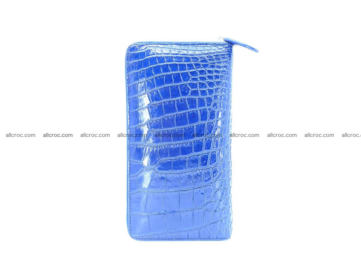 Crocodile skin zip wallet L-size 657 Foto 5