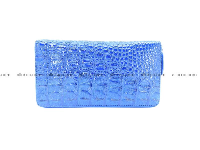 Crocodile skin zip wallet L-size 657