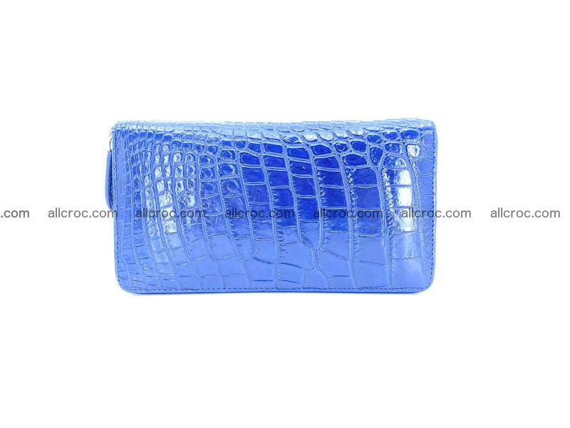 Crocodile skin zip wallet L-size 657