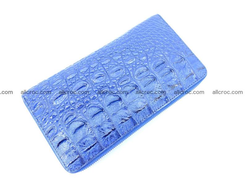 Crocodile leather wallet 1 zip 657