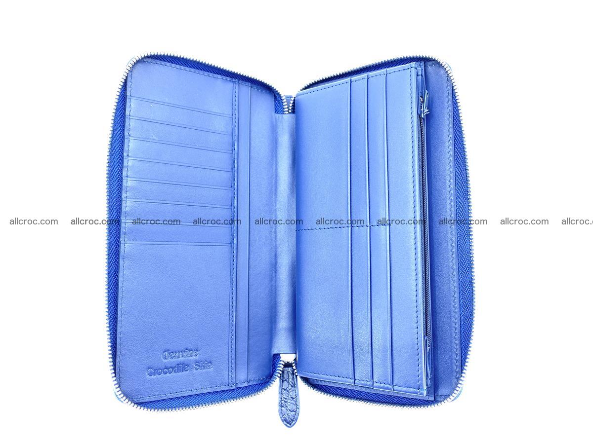 Crocodile skin zip wallet L-size 657 Foto 11