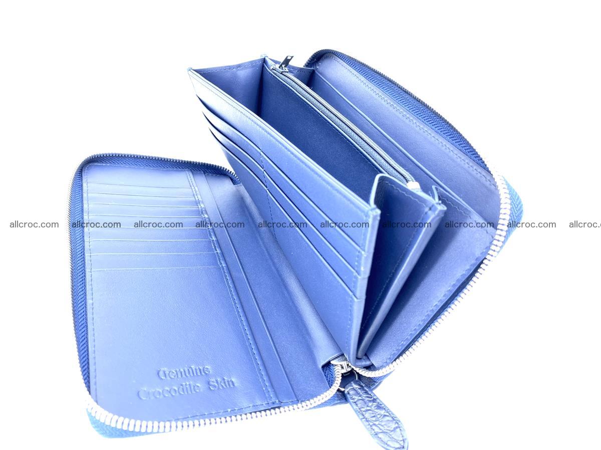 Crocodile skin zip wallet L-size 657 Foto 14