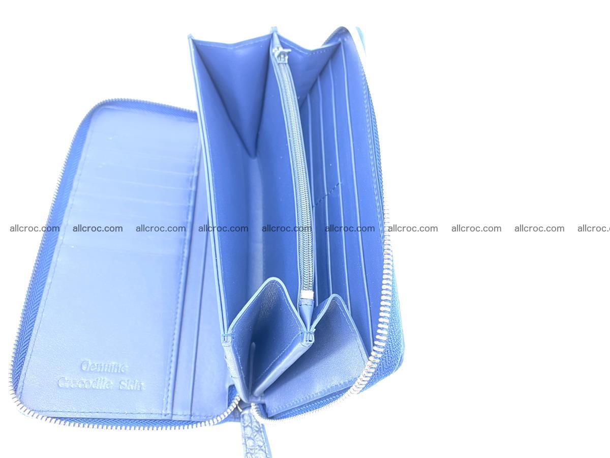 Crocodile skin zip wallet L-size 657 Foto 15