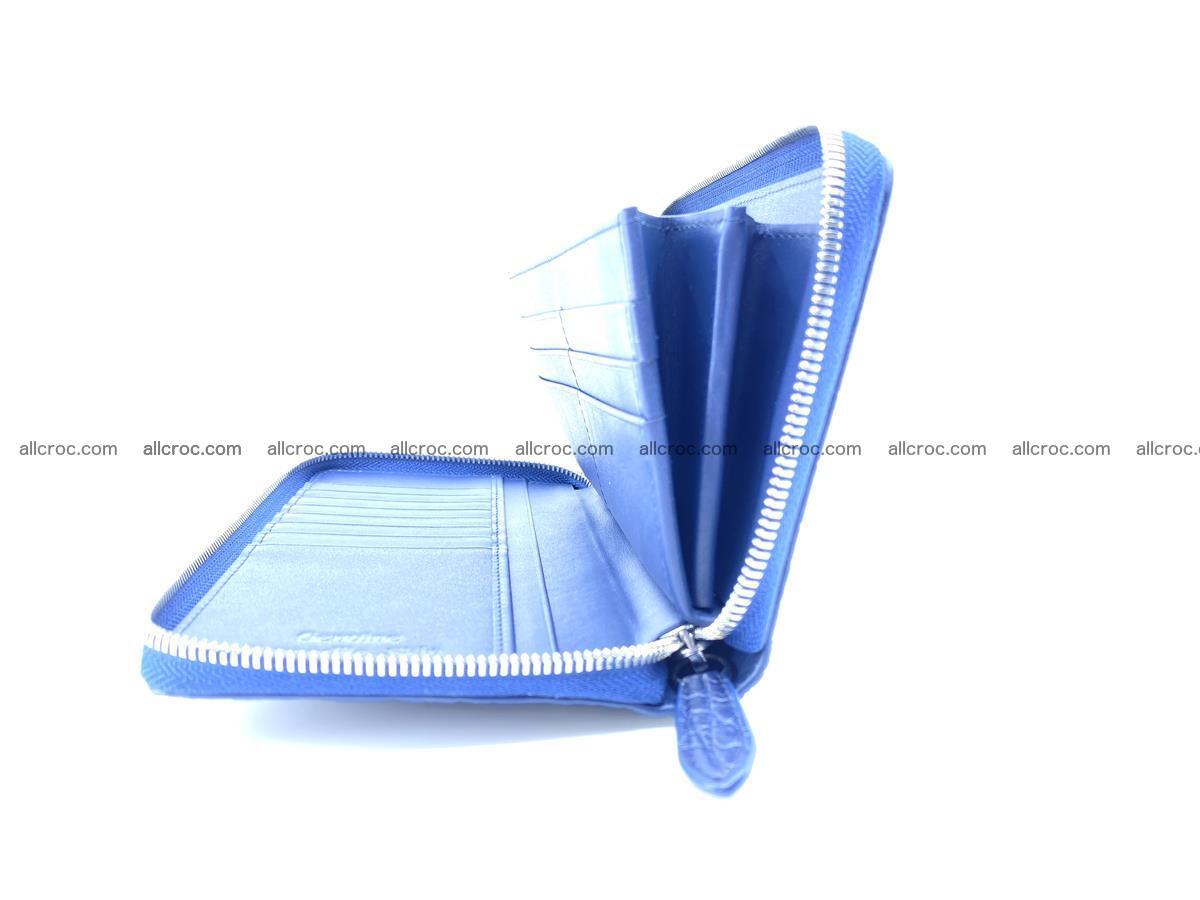 Crocodile skin zip wallet L-size 657 Foto 12