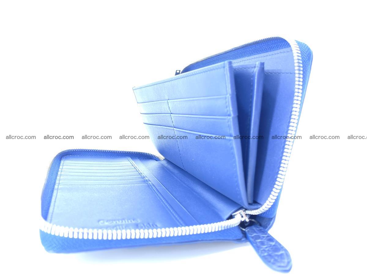 Crocodile skin zip wallet L-size 657 Foto 13