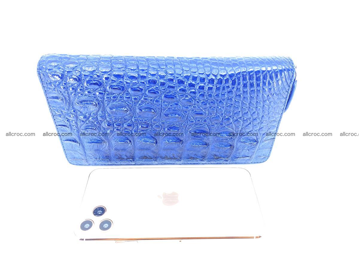 Crocodile skin zip wallet L-size 657 Foto 17