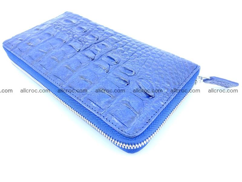 Crocodile leather wallet 1 zip 656