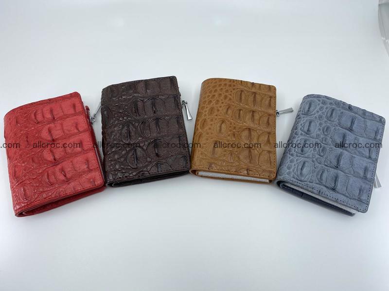 Crocodile leather vertical wallet HK 644