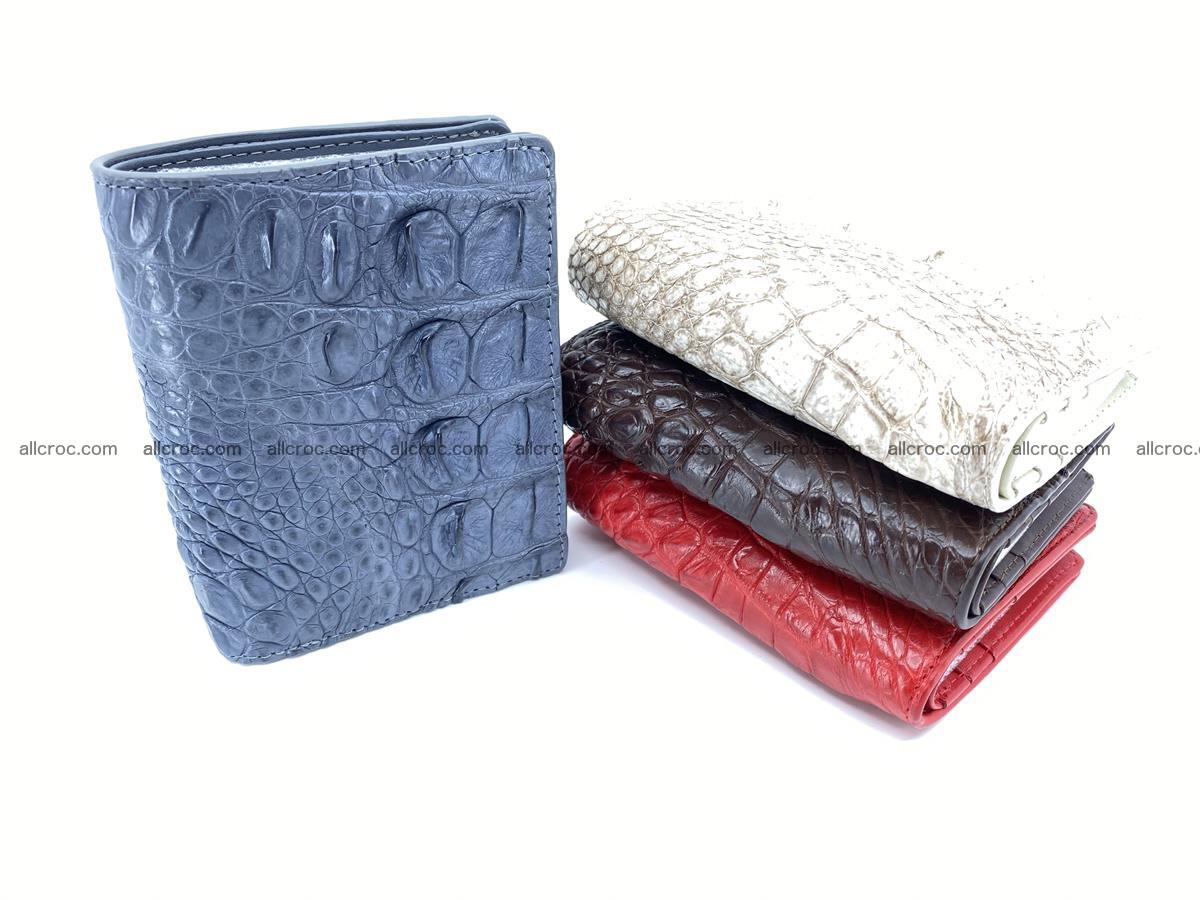 Crocodile leather vertical wallet HK 644 Foto 8