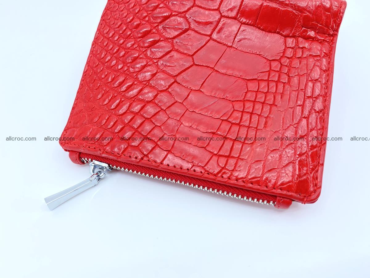 Crocodile leather vertical wallet HK 643 Foto 3