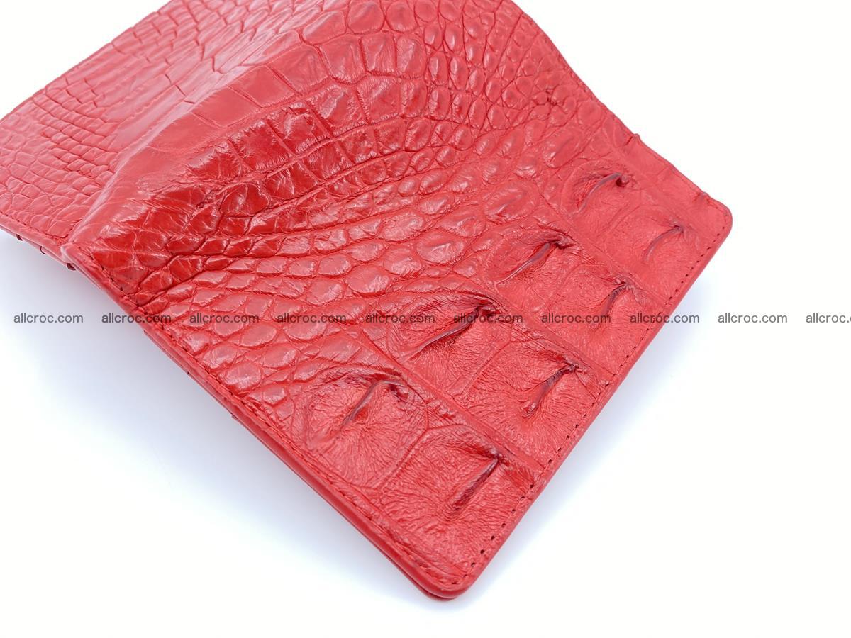 Crocodile leather vertical wallet HK 643 Foto 4